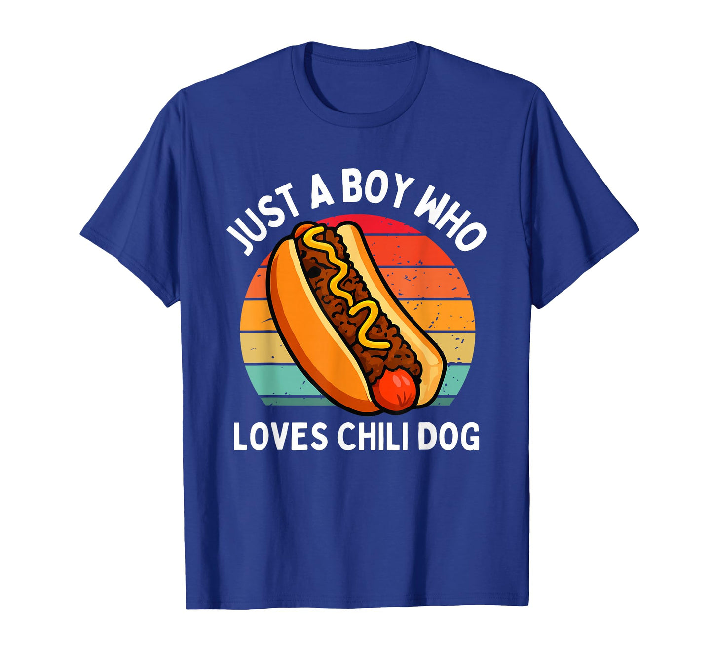 Just A Boy Who Loves Chili Dogs Funny Cheese Kids Toddler T-Shirt