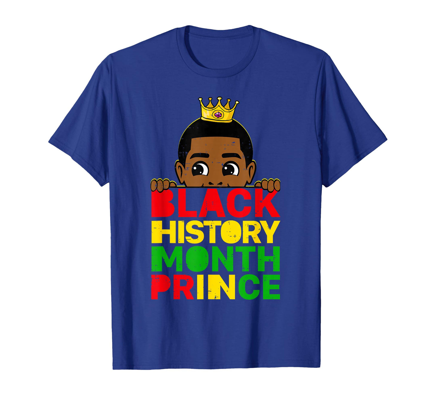 Black History Month Prince African Melanin Boy Toddler Sons T-Shirt