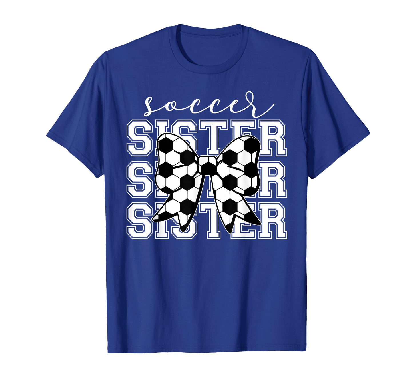 Soccer Sister Vintage Sport Lover Sister Mothers Da T-Shirt