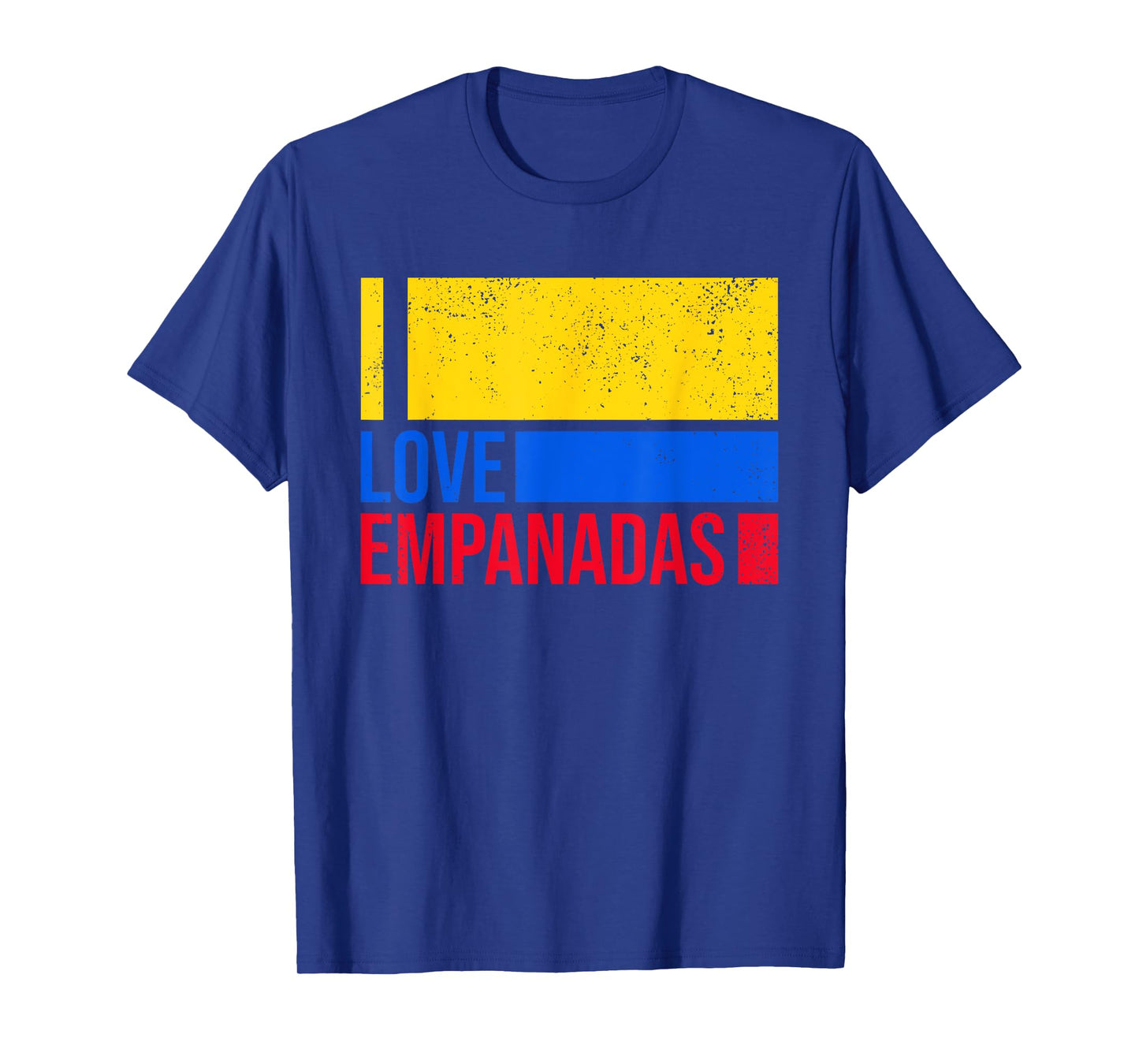 I Love Empanadas Colombia Flag Vintage Colombian Empanadas T-Shirt
