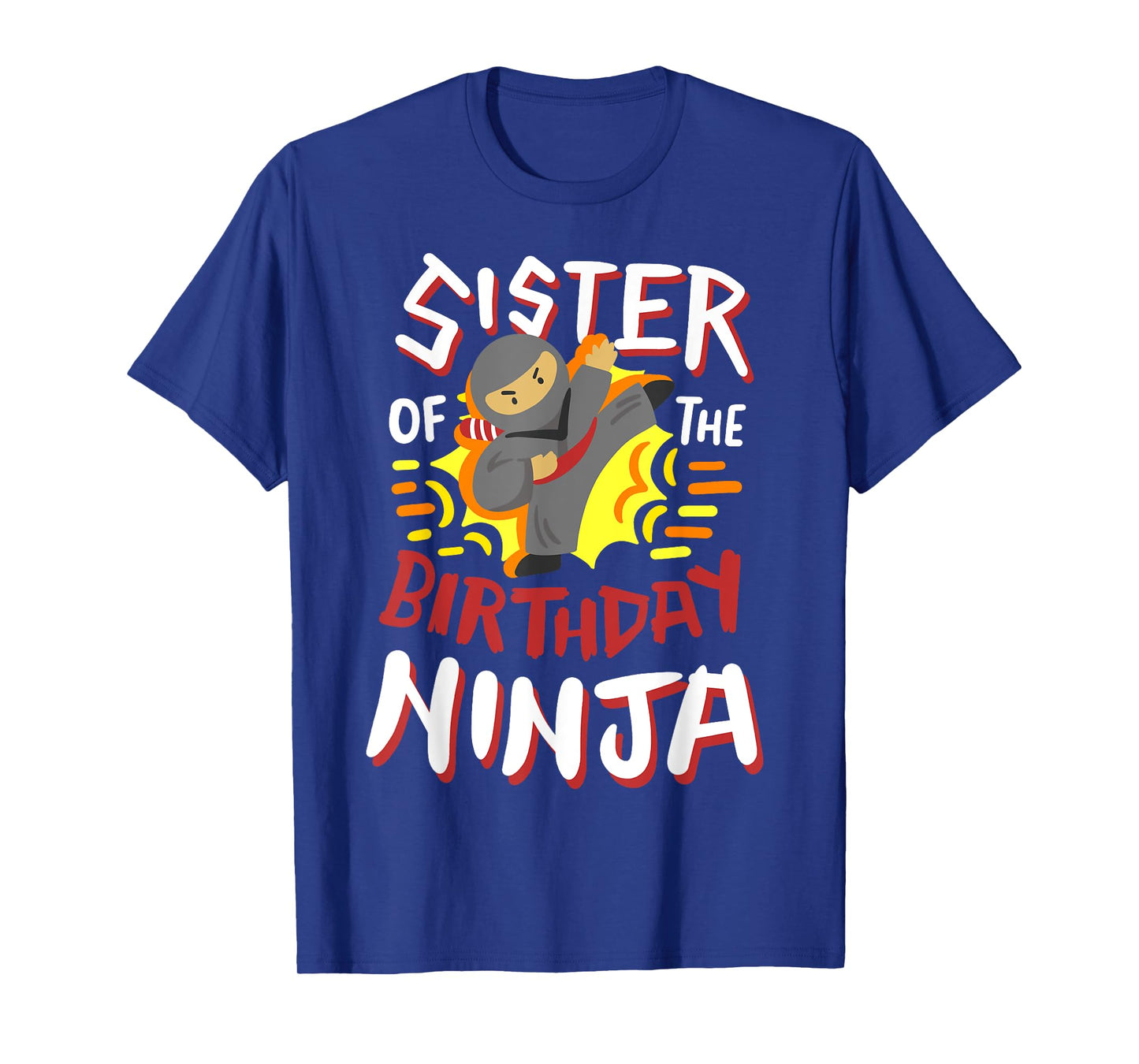 Sister Of The Birthday Ninja Karate Kids Bday Party Family T-Shirt