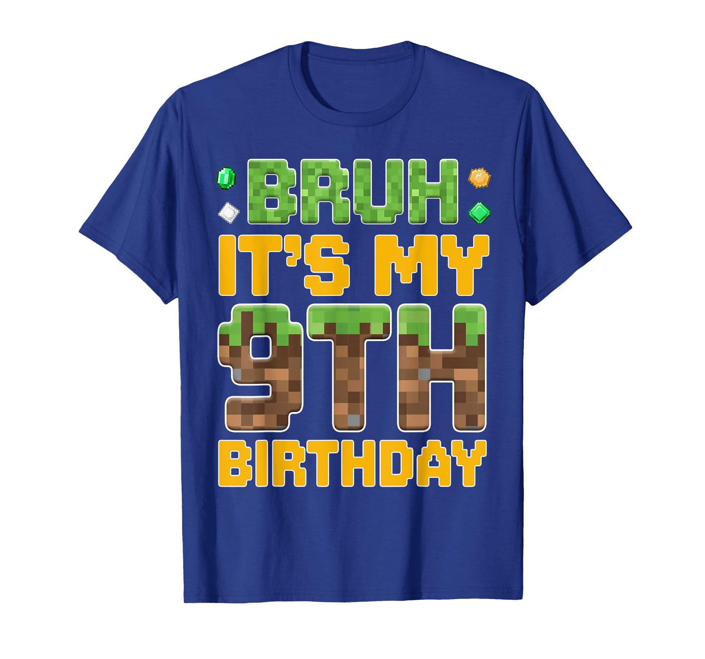 Birthday Boy Shirt It's My 9th Birthday Video Game Pixel T-Shirt
