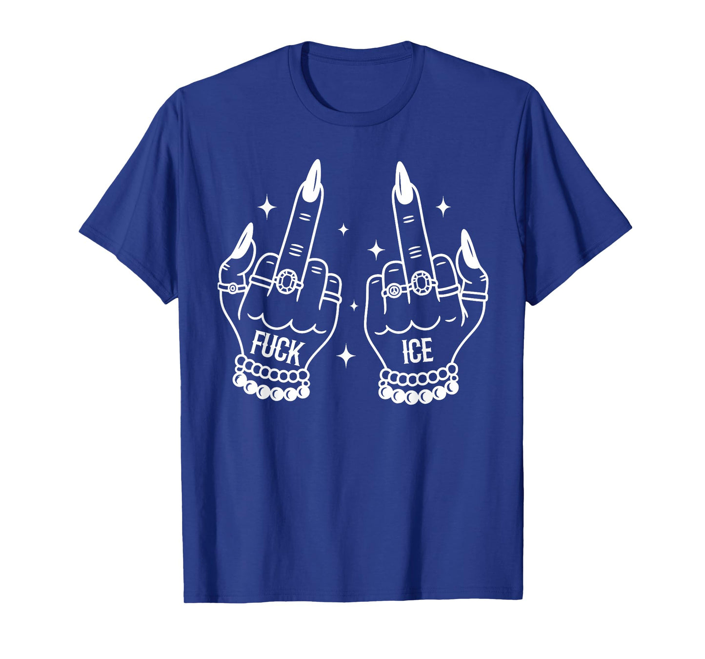 Fuck ICe Skeleton Hand T-Shirt