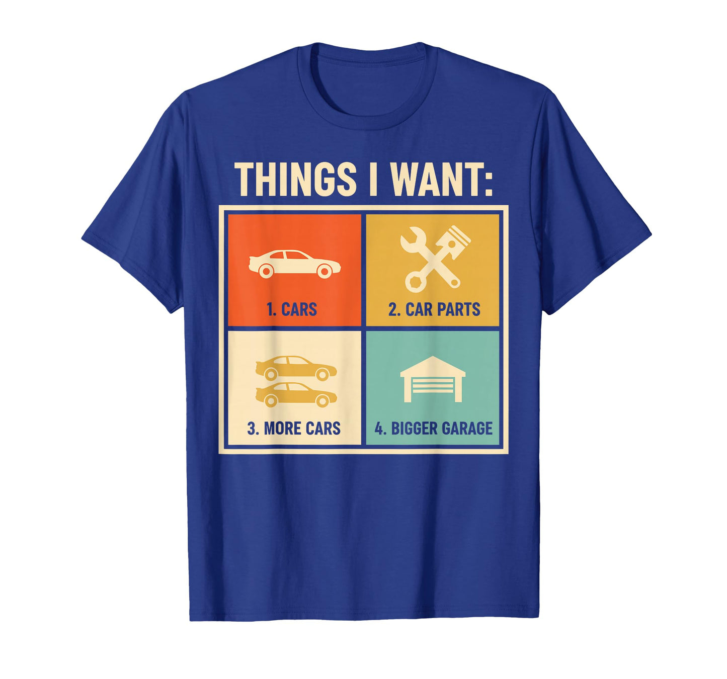 Things I Want Car Parts Enthusiast Auto Mechanic Engine T-Shirt