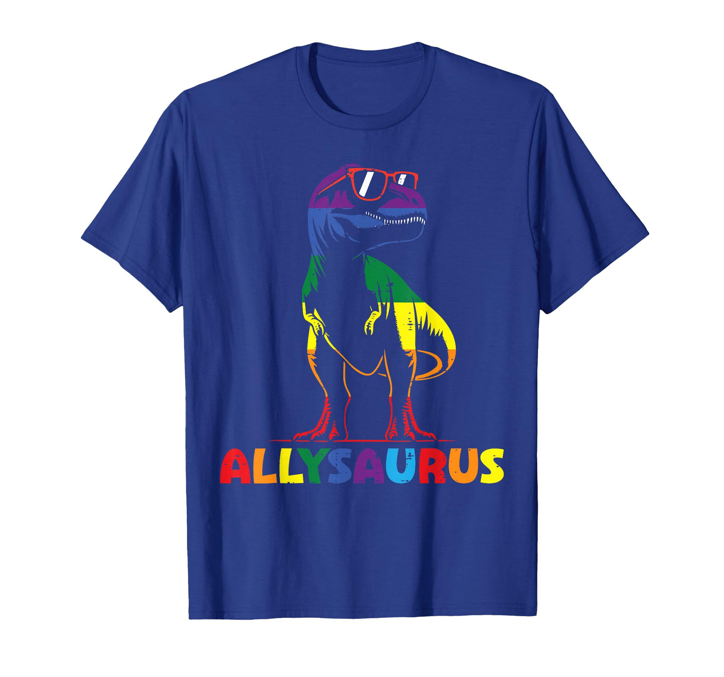 Gay Pride Month Allysaurus Dino Trex LGBTQ Ally Boys Kids T-Shirt
