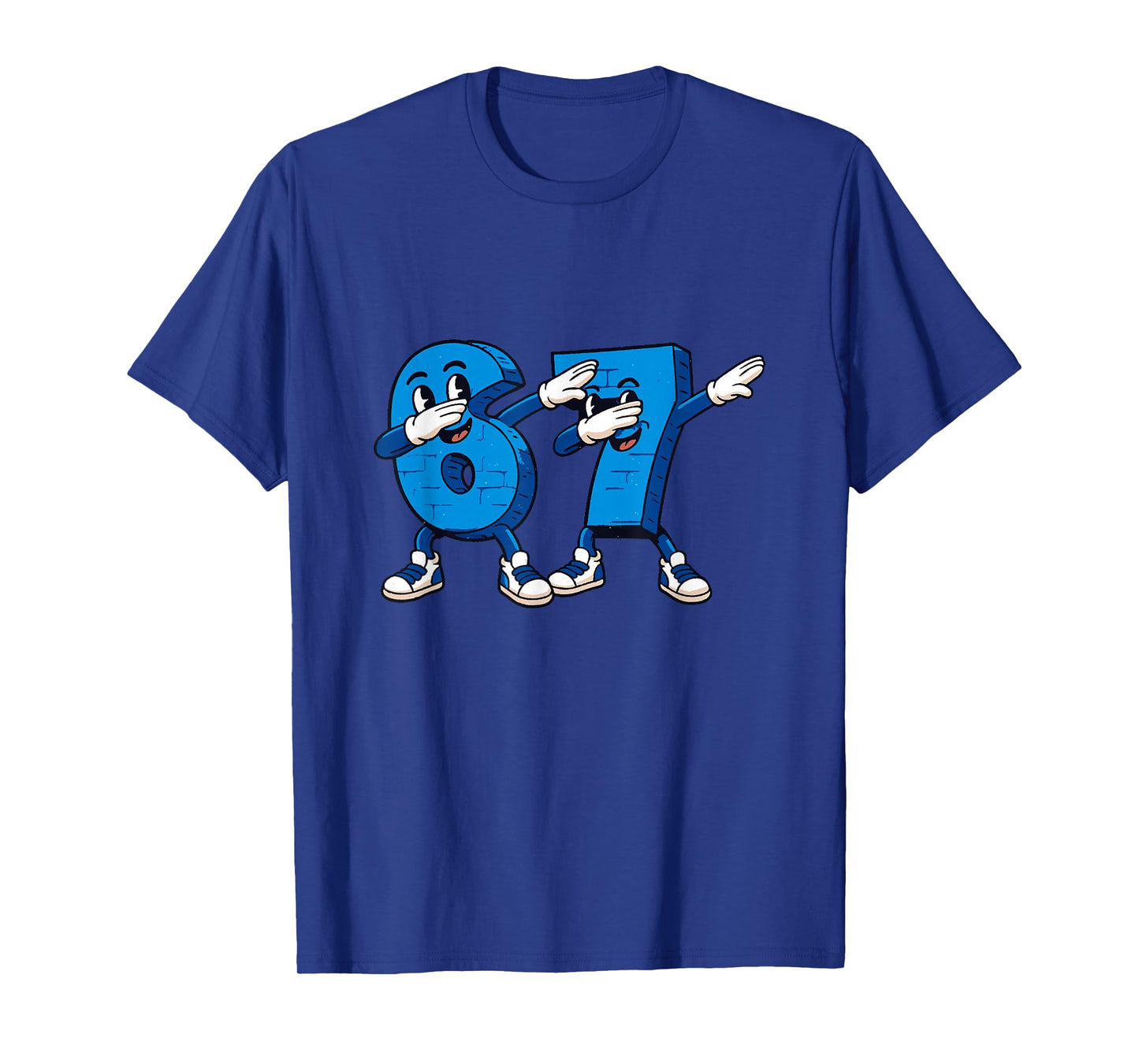 Six Seven Dabbing Cool Meme 67 Funny Dab Number T-Shirt