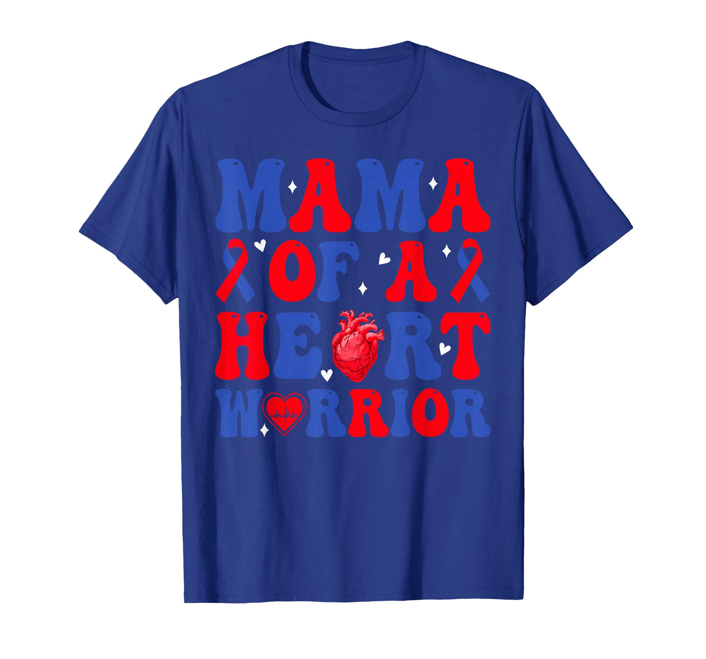Mama of A Heart Warrior Congenital Heart Defect Awareness T-Shirt