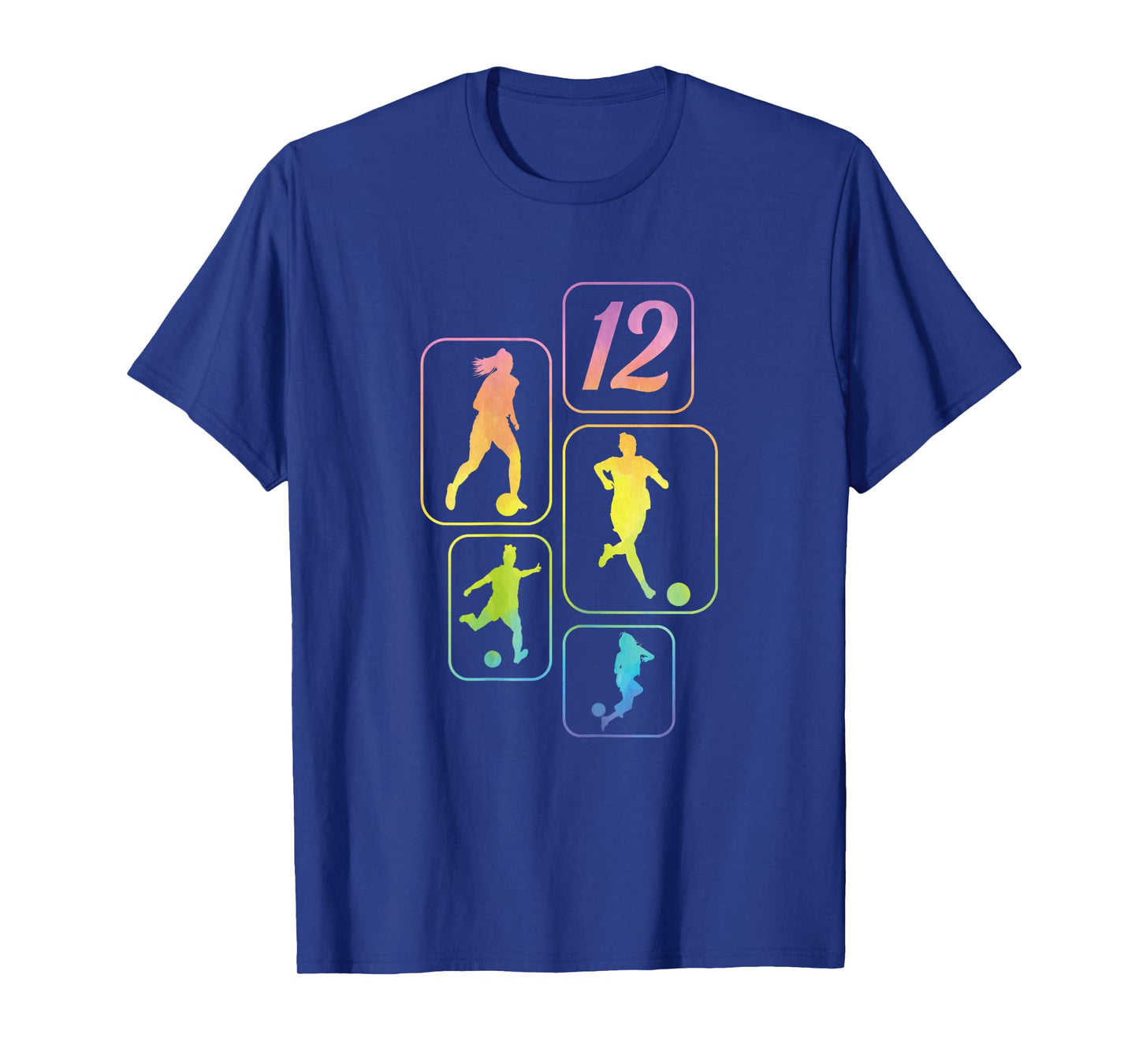 12th Birthday Girl Soccer Player Football 12 Years Old T-Shirt