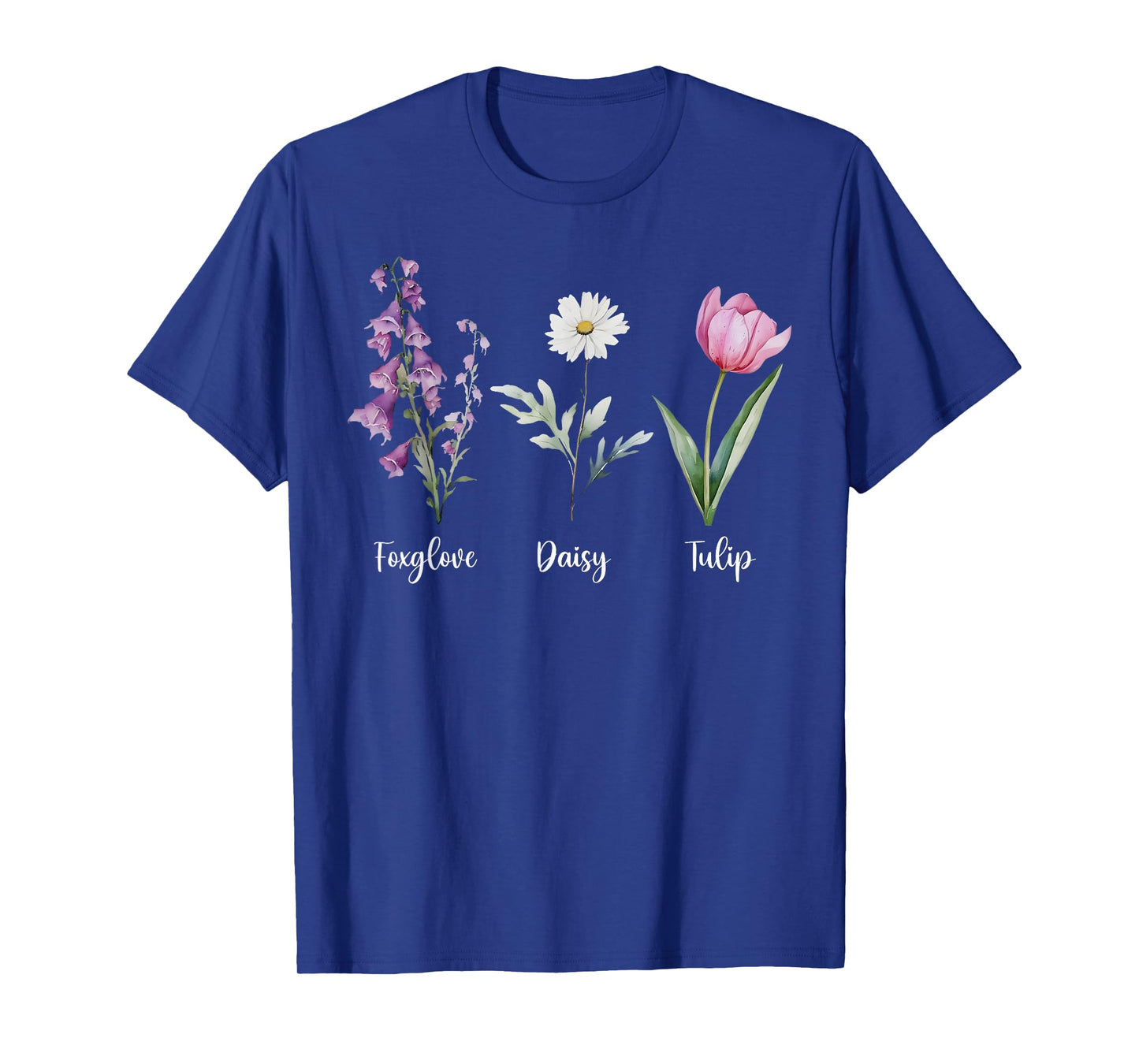 Subtle Floral Anti Trump Shirt Flowers Foxglove Daisy Tulip T-Shirt