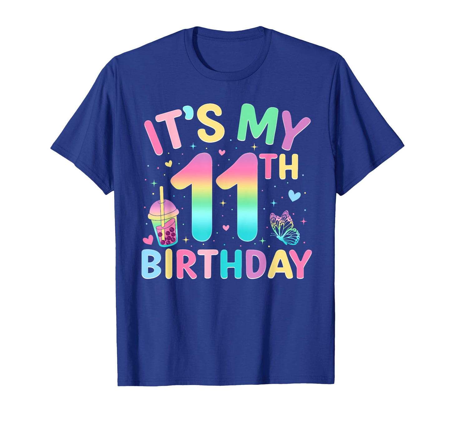 It's My 11th Birthday Party 11 Year Old Birthday Girl Kids T-Shirt