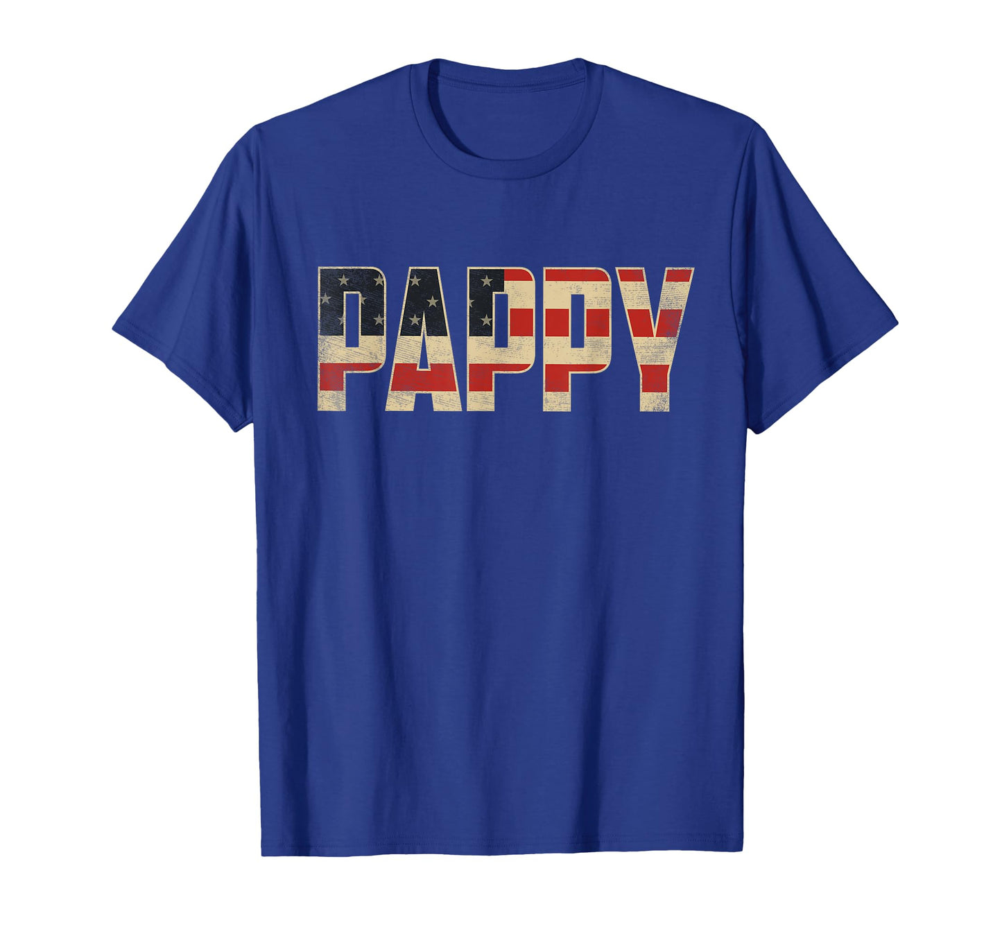 Pappy Bold Patriotic American Flag Father’s Day Pappy T-Shirt