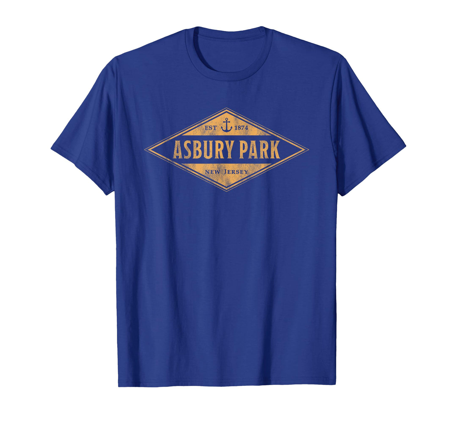 Asbury Park New Jersey NJ Souvenir Vacation Vintage Badge T-Shirt