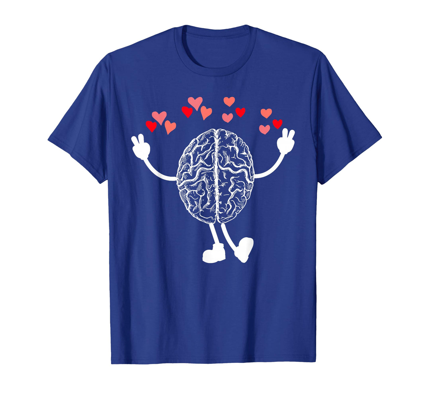 Funny Anatomy Brain Heart Valentines Neuro Nurse Neurologist T-Shirt
