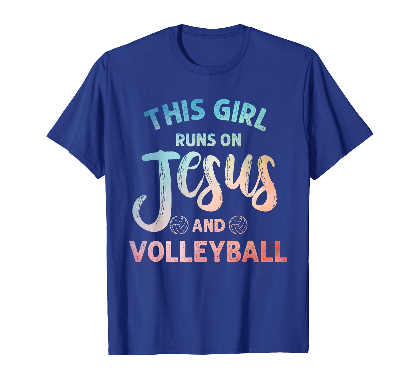 Christian Volleyball Art For Girls Women Volleyball Player T-Shirt