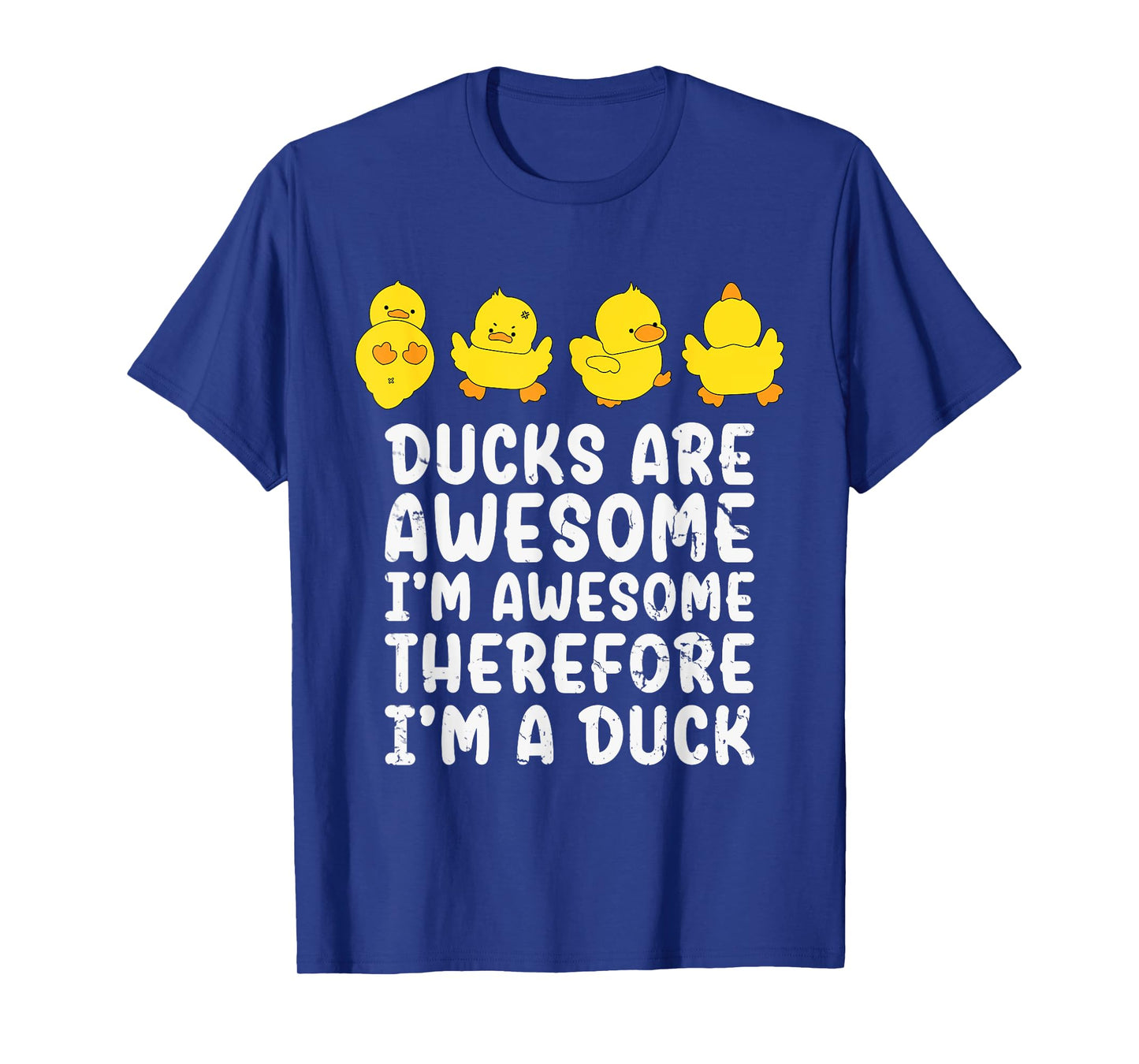 Ducks Are Awesome I'm Awesome Therefore I'm a Duck Men Kids T-Shirt