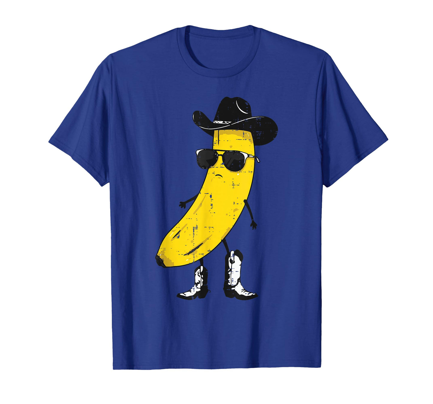 Cowboy Banana Cool Cowgirl Fruit Country Men Boys Kids Women T-Shirt