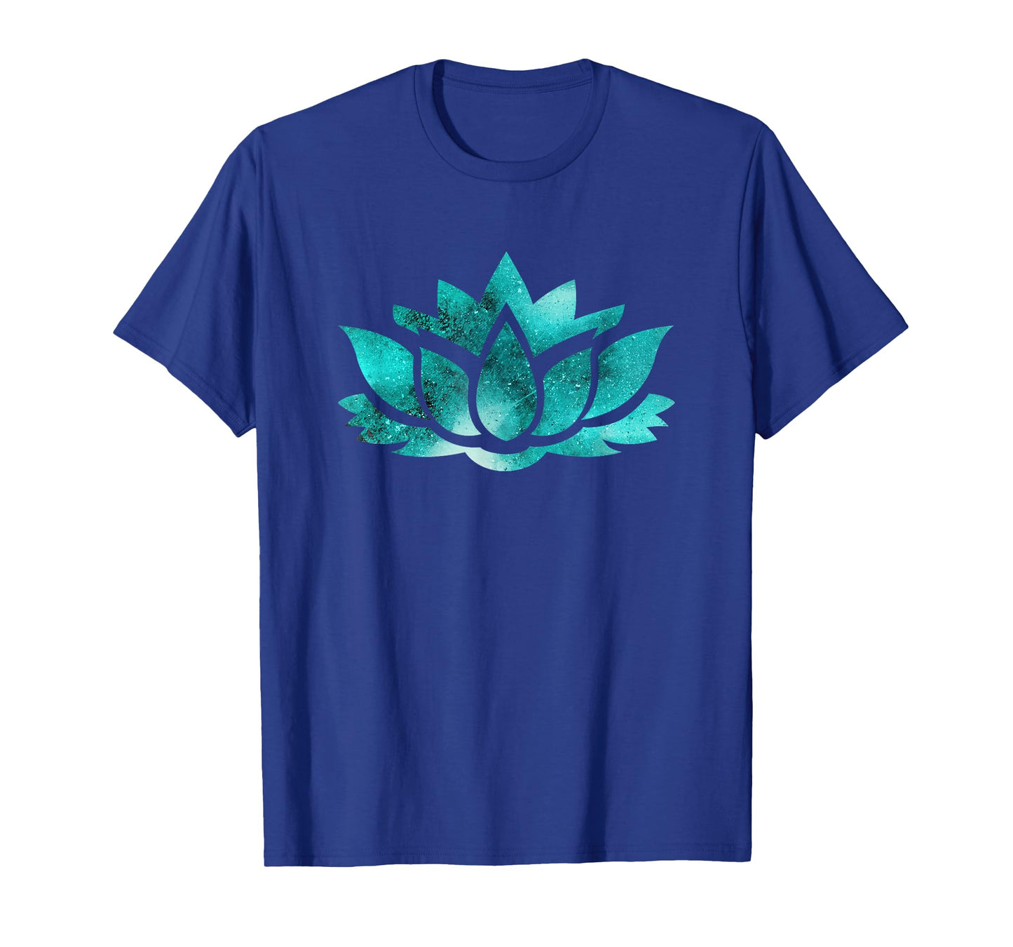 Lotus Flower Yoga Spiritual Dreamy Teal Colorful T Shirt T-Shirt