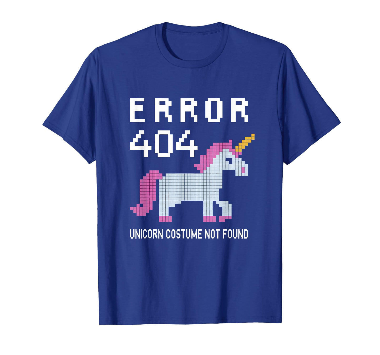 Error 404 Unicorn Costume Found Halloween Programmer It T-Shirt