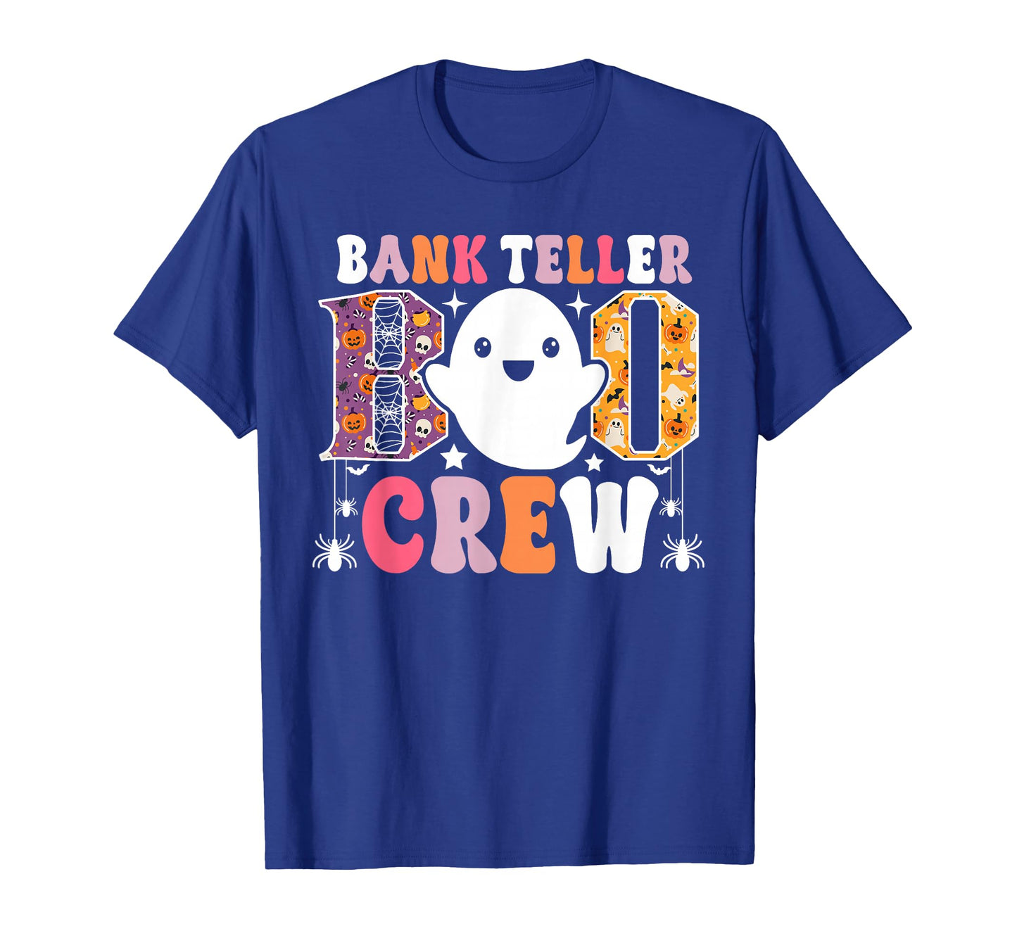 Bank Teller Boo Crew Funny Ghost Halloween Costume T-Shirt
