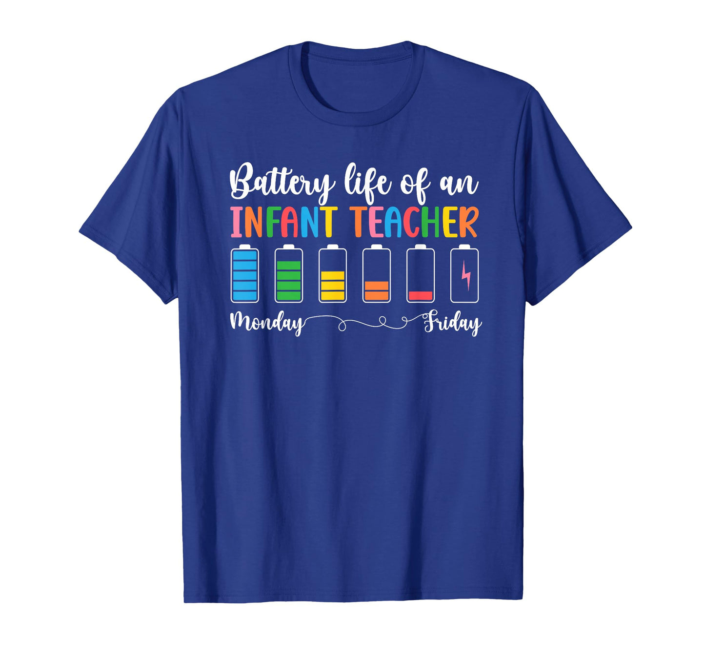 Battery Life of an Infant Teacher Infant Teaching T-Shirt