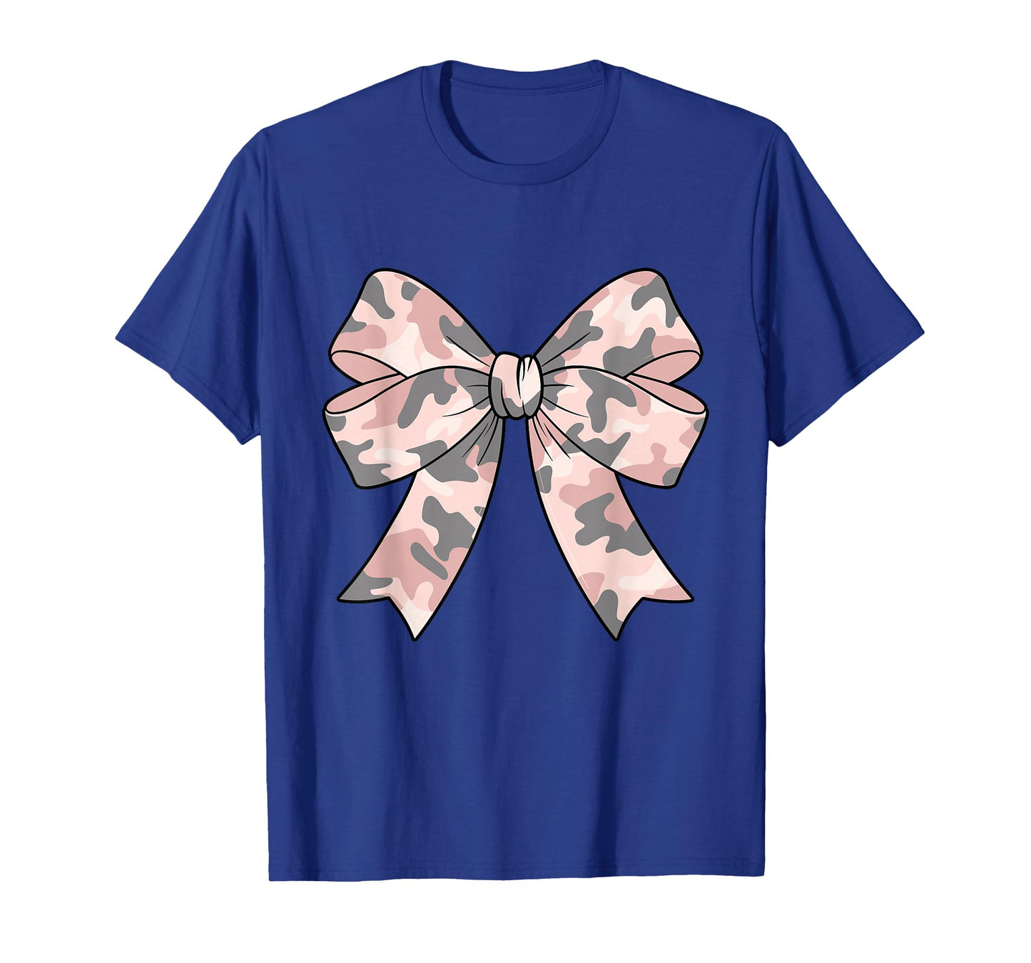 Camouflage Old Camo Bow Camo Coquette Bow Hunting Women Girl T-Shirt