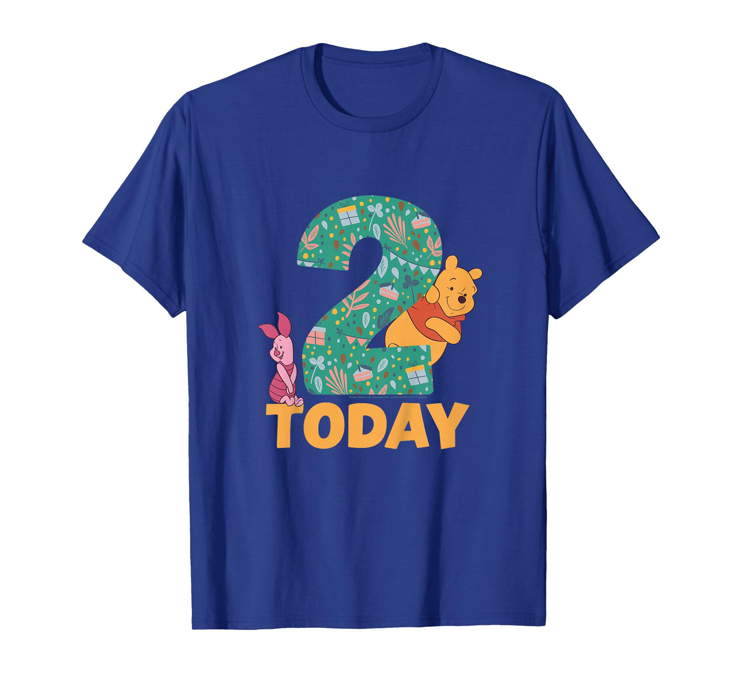 Disney Winnie the Pooh & Piglet Birthday 2 Years Old Today T-Shirt