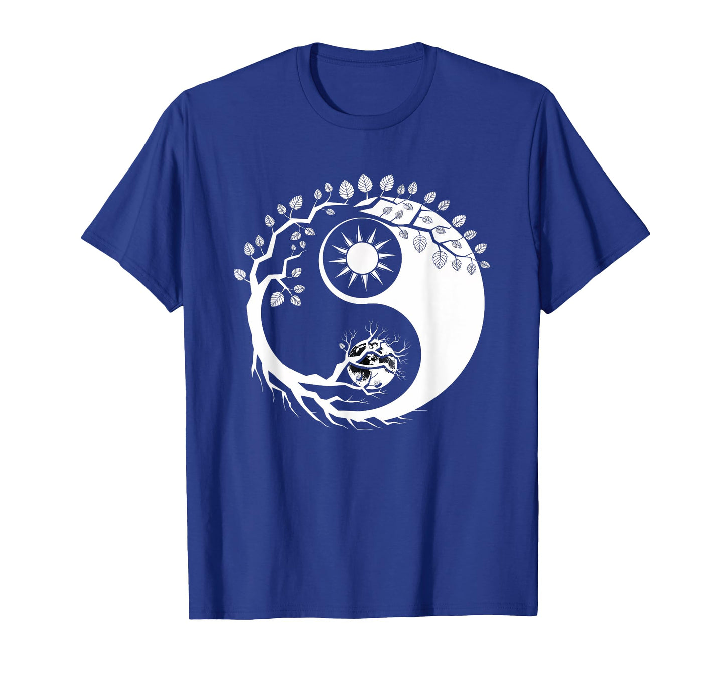 Yin Yang Moon Sun Tree of Life Men Women Kids T-Shirt