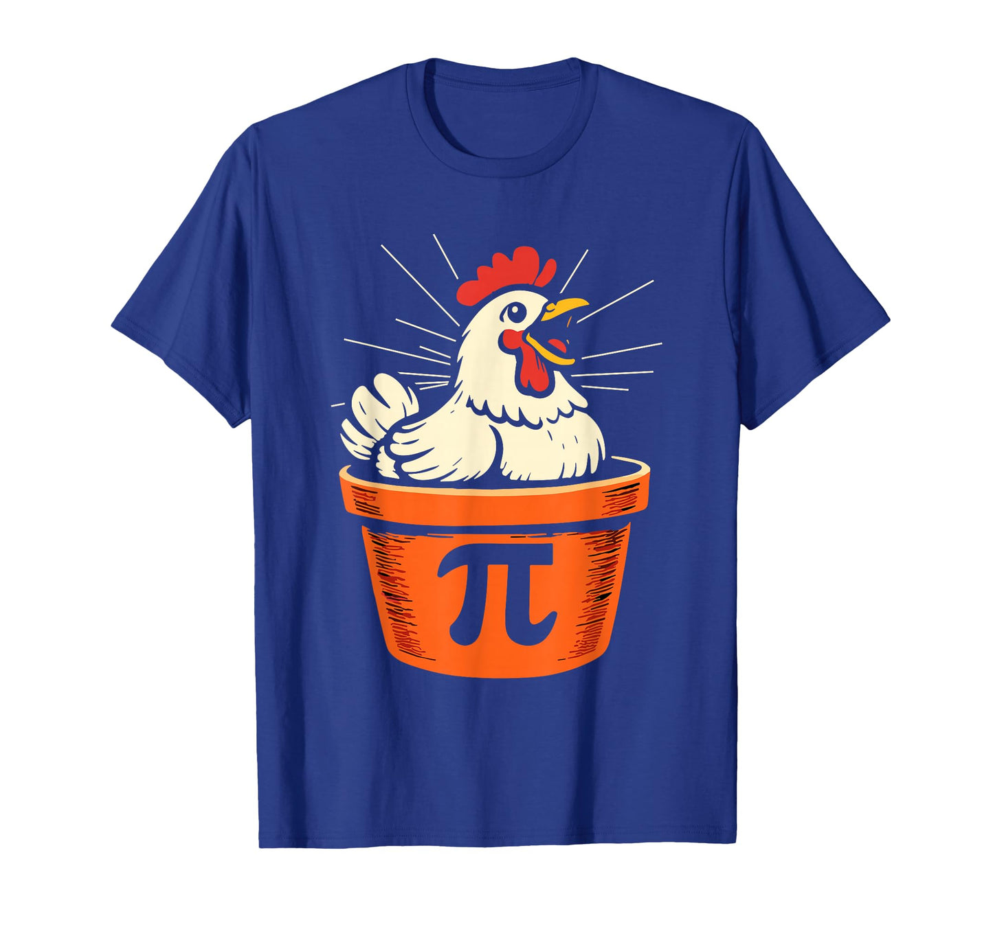 Funny Chicken Pot Pi Day Pie Math Lover 3.14 Men Women Kids T-Shirt