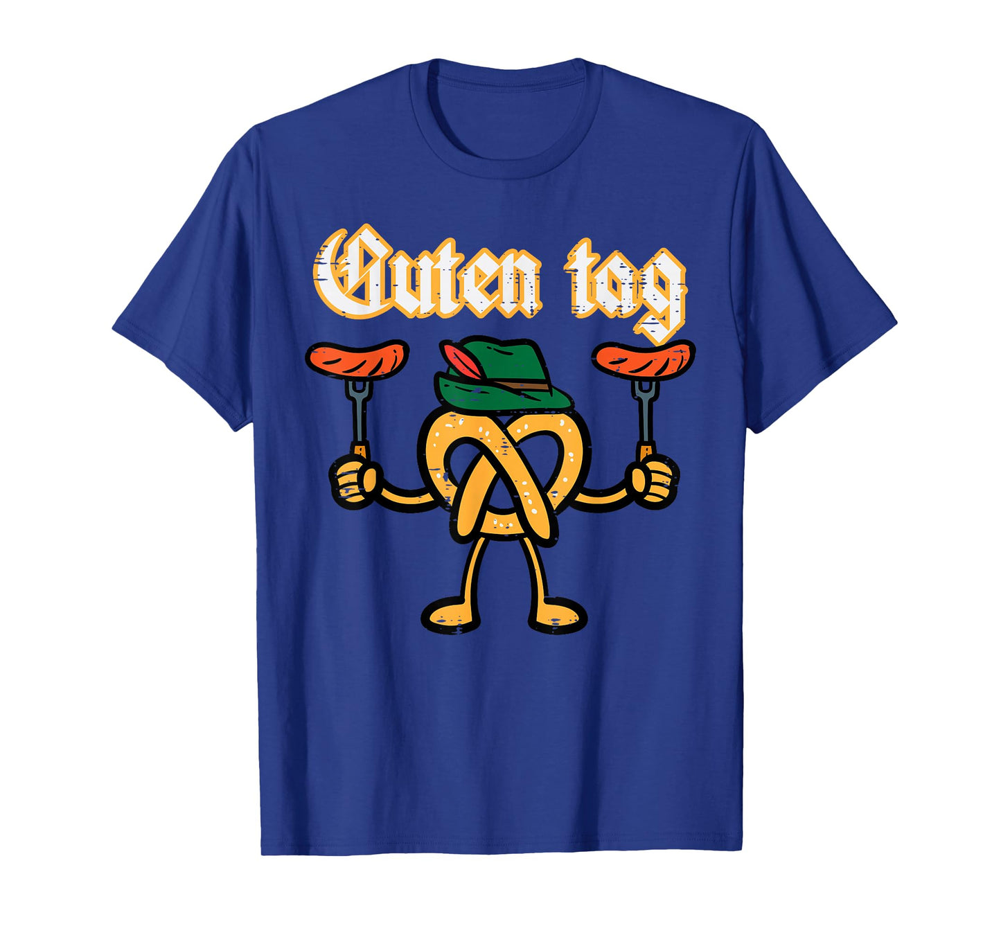Oktoberfest Guten Tag Pretzel German Costume Kids Men Women T-Shirt