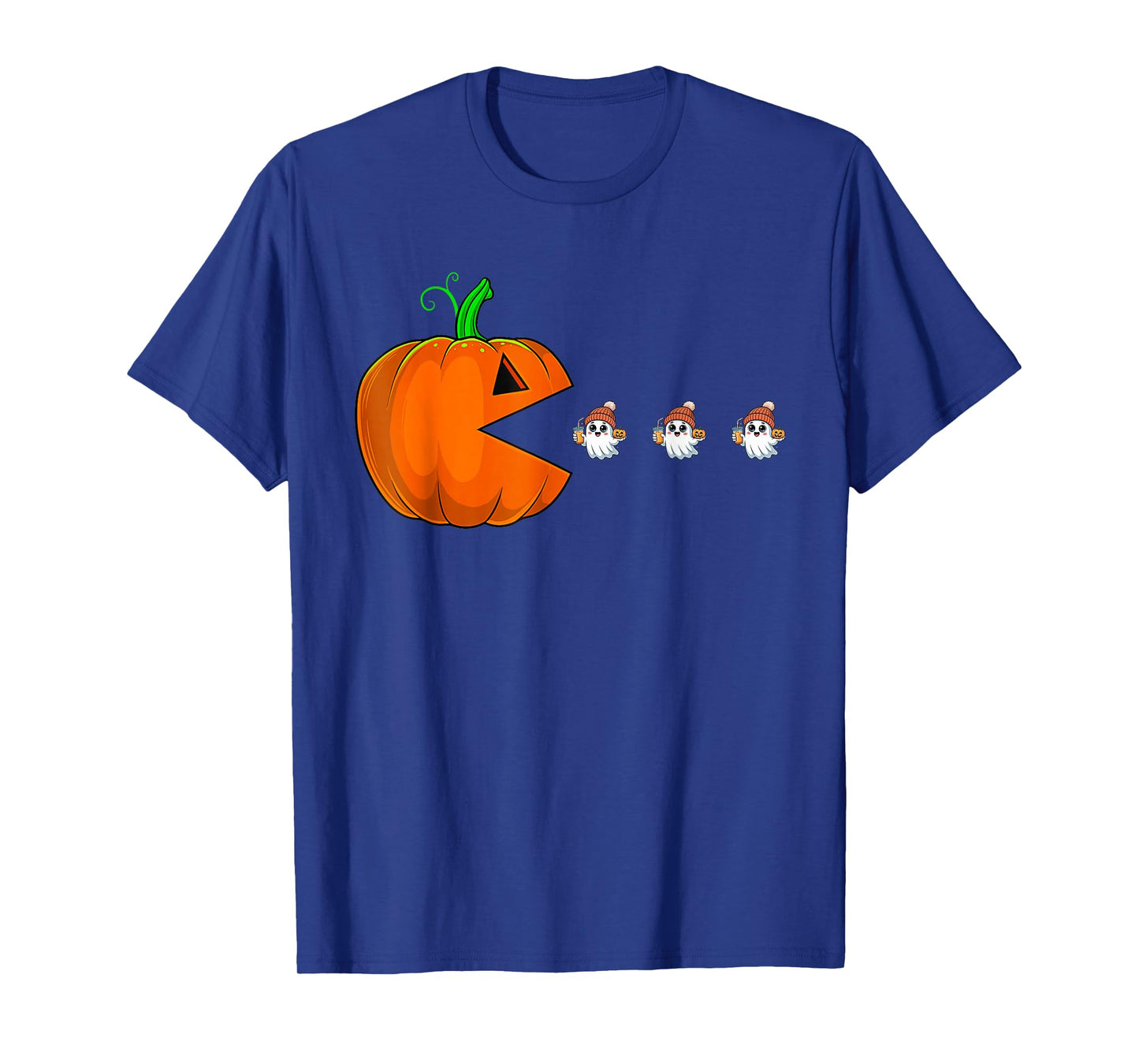 Halloween Pumpkin Funny Ghosts Boys Kids Women Men T-Shirt