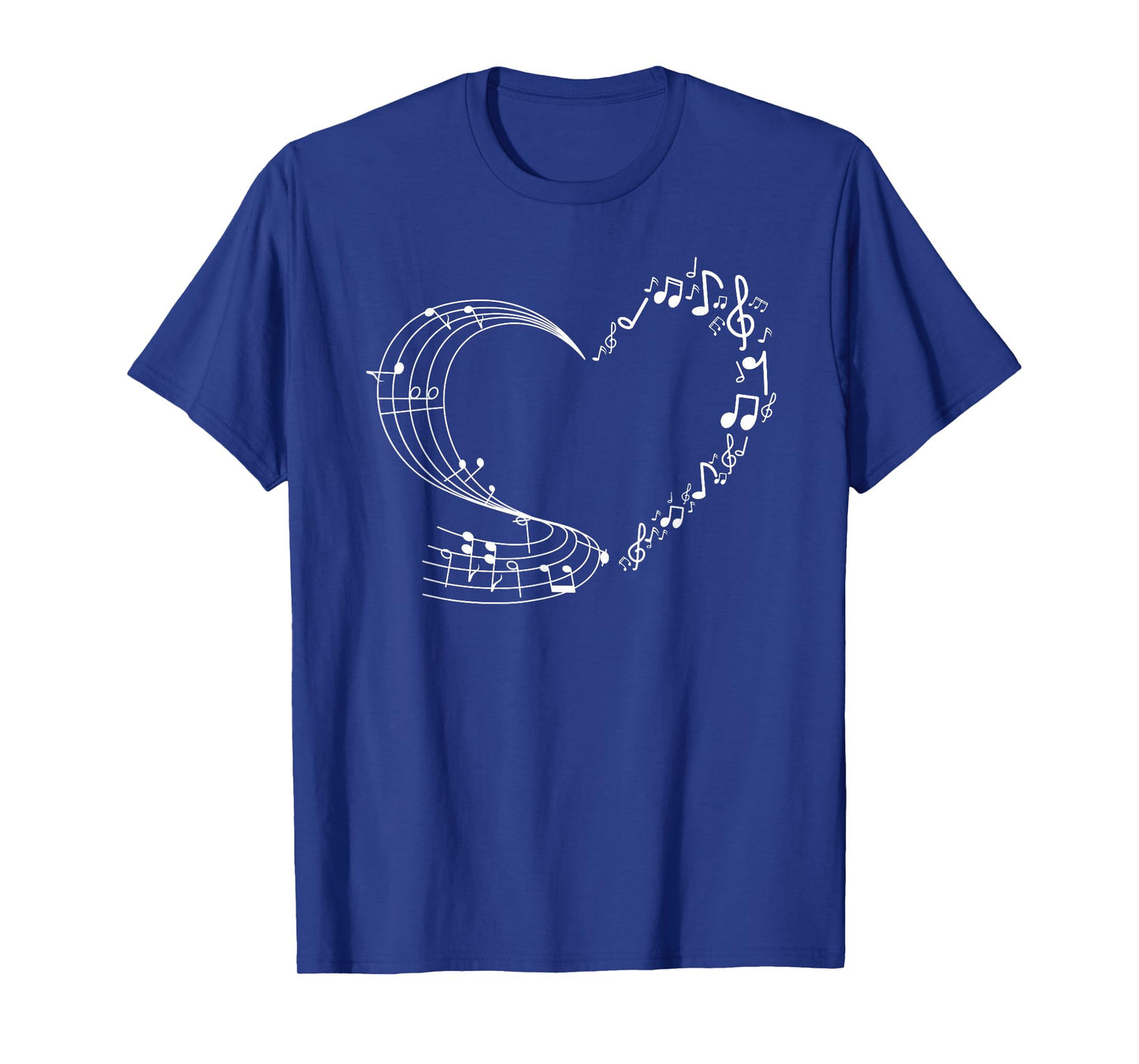 Cute Heart Music Note Women Girls Musicians T-Shirt