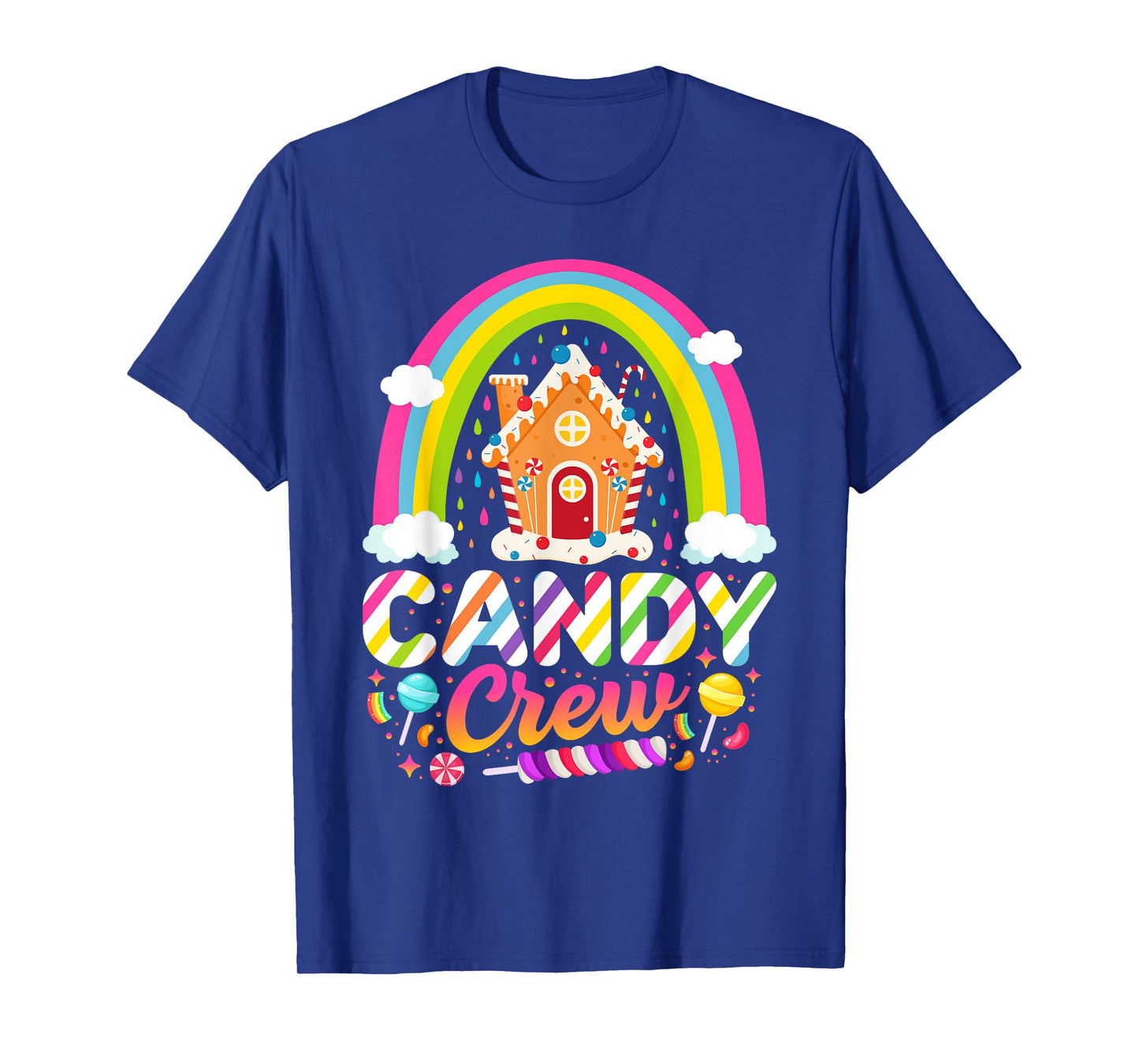 Candy Crew Rainbow Gingerbread Halloween Costume Kids T-Shirt