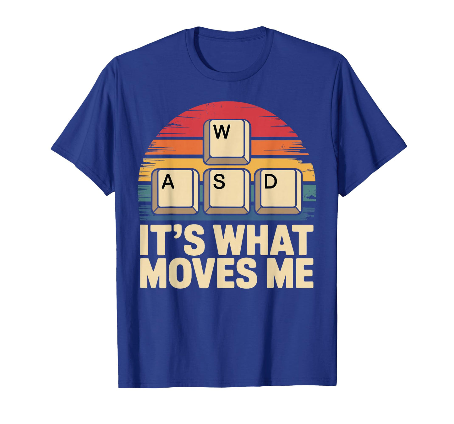 Retro WASD Gaming Keys Funny PC Gamer Design T-Shirt
