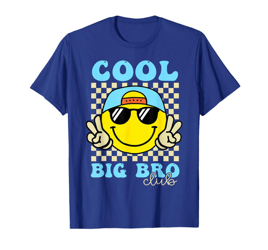 Groovy Cool Big Bro Club Retro Big Brother Family Matching T-Shirt