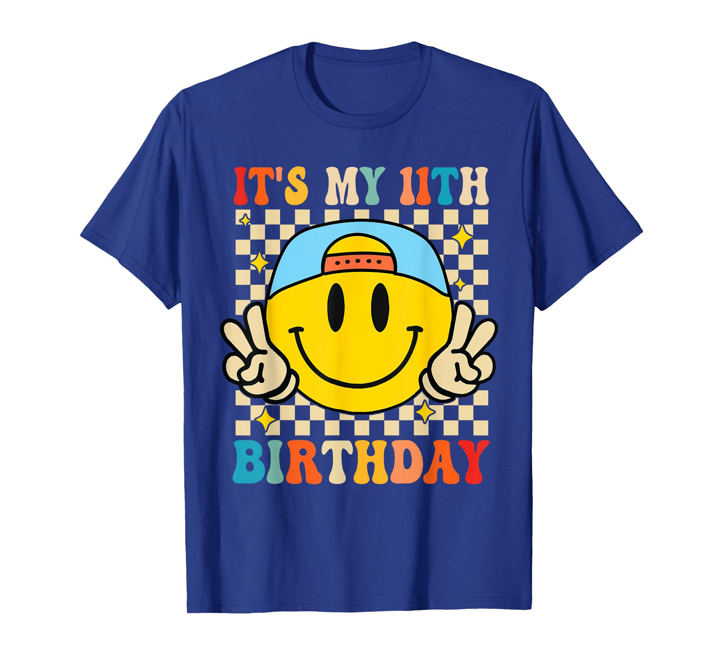Its My 11th Birthday Smile face 11 Years Old Boys Girls T-Shirt