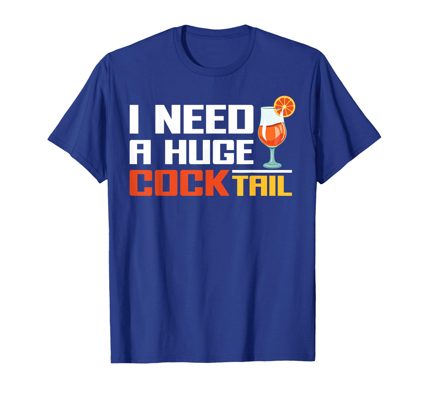 Funny Inappropriate Christmas Girls Trips Parties - I Need A Huge Cocktail Fun Adult Humour Women's Embarrassing T-Shirt - Black, Small