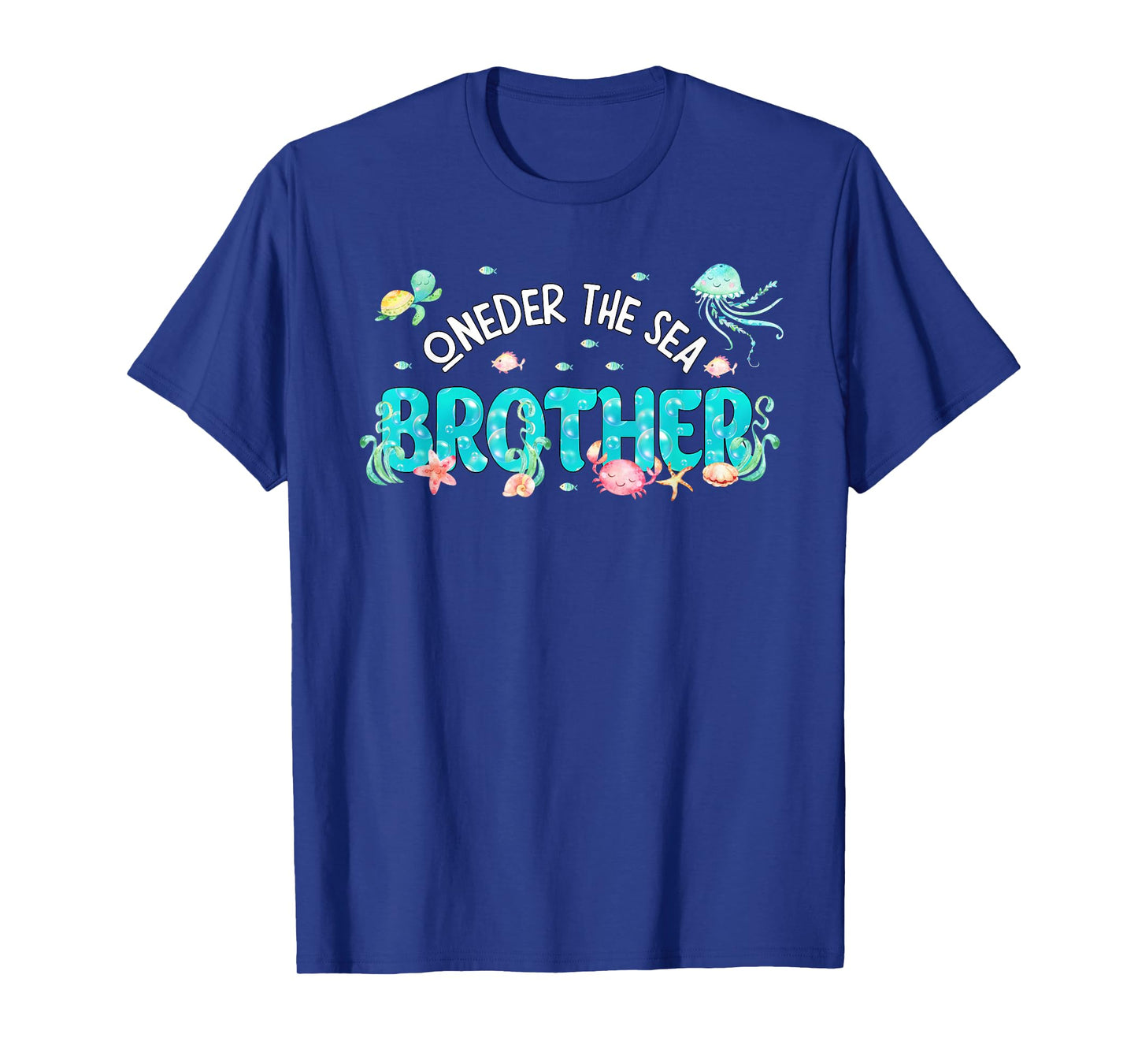 Under Sea Brother Birthday Girl Boy Matching Family Party T-Shirt