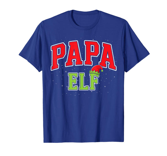Papa Elf Christmas Family Matching Group Xmas Father T-Shirt