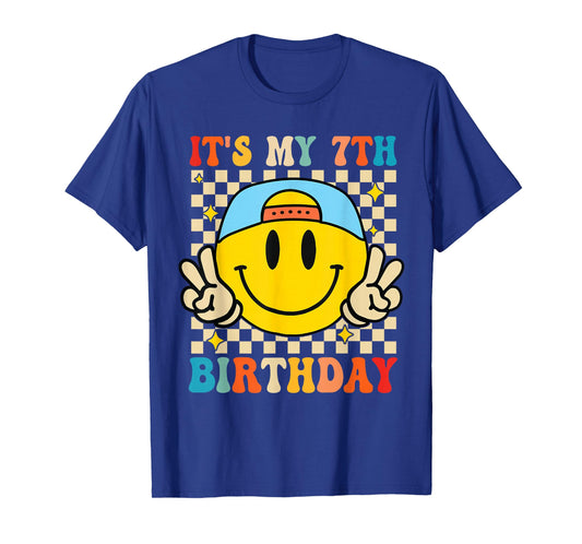 It's My 7th Birthday 7 Years Old Boys Bruh I'm 7 Seven Party T-Shirt