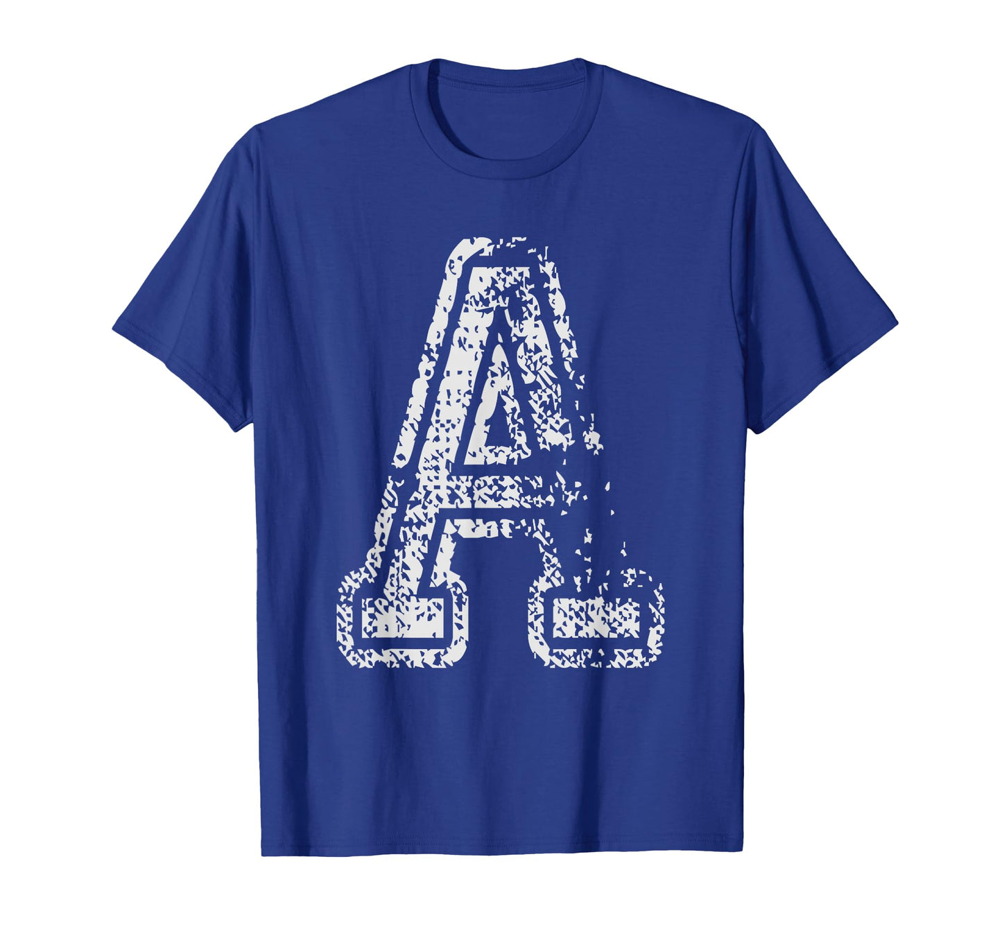 Team Jersey A Spelling Names School Sports Vintage Letter A T-Shirt