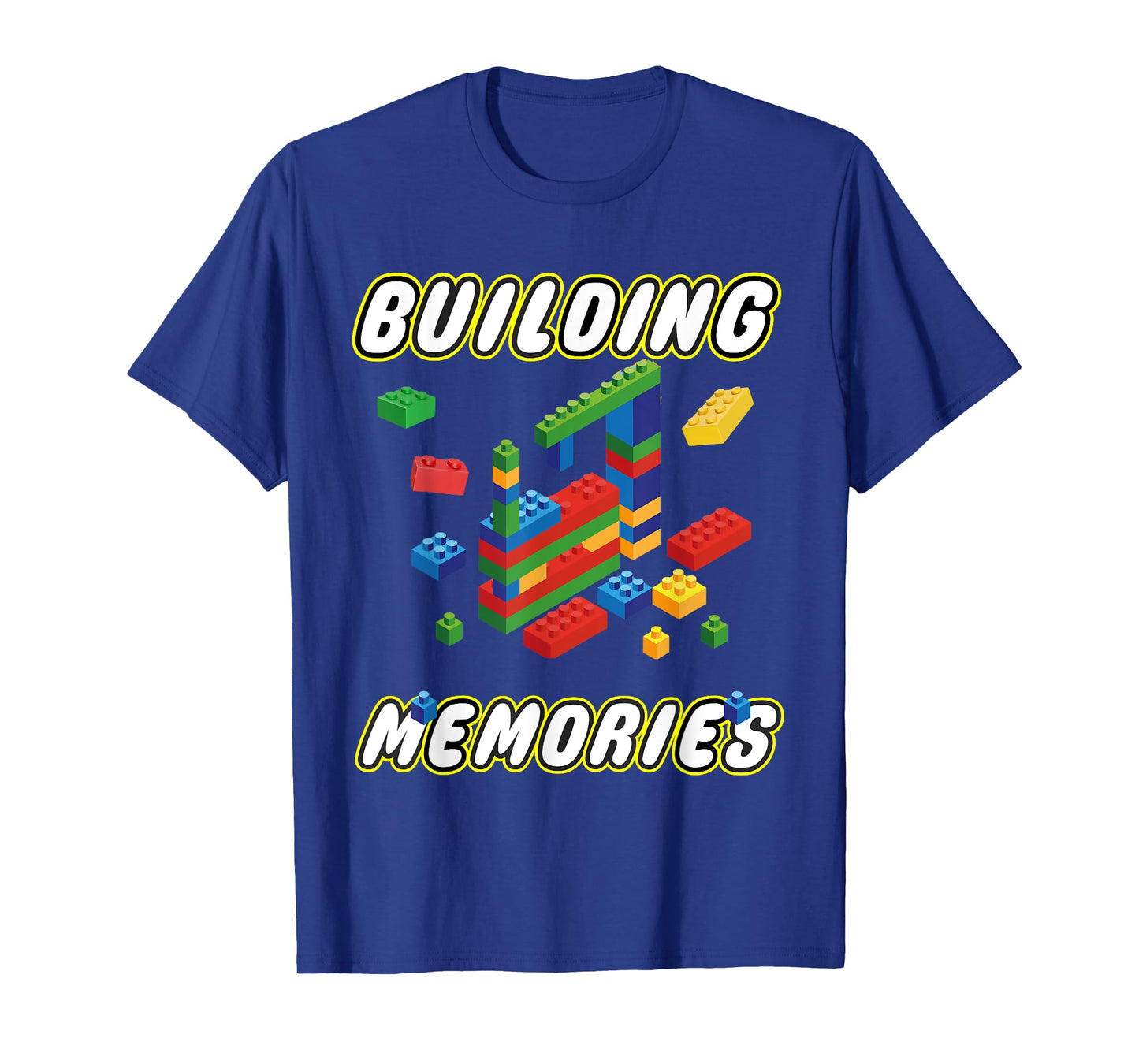 Building Memories Building Bricks Construction Builder T-Shirt