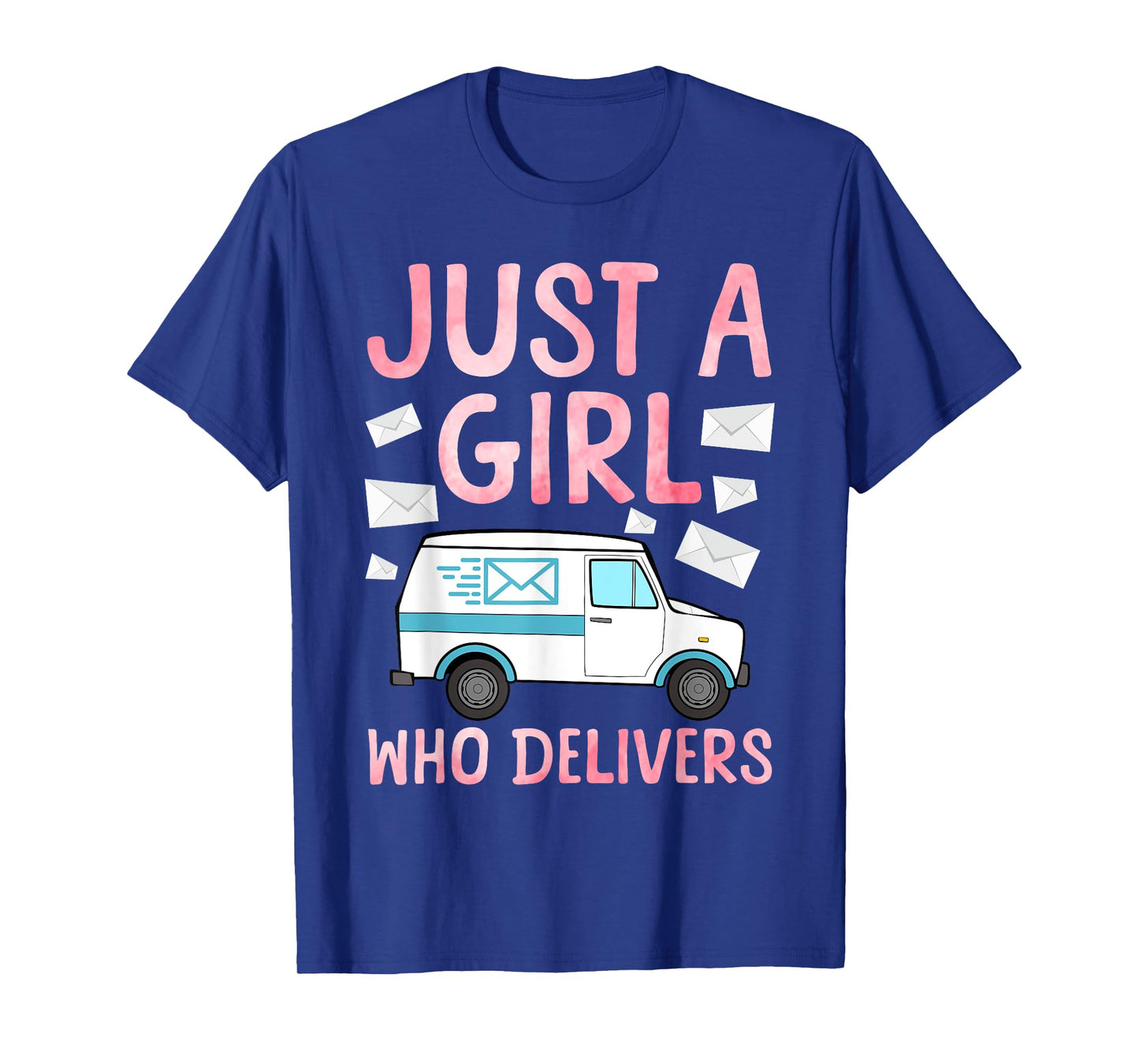 Mail Lady Design For Women Girls Postal Worker Mail Carrier T-Shirt