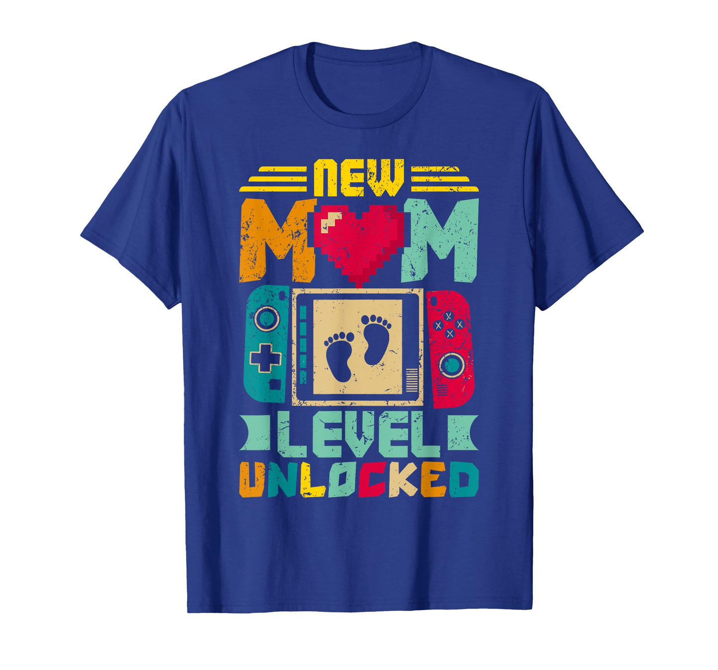 Mom Level Unlocked I Leveled Up To Mommy New Mom Gamer T-Shirt