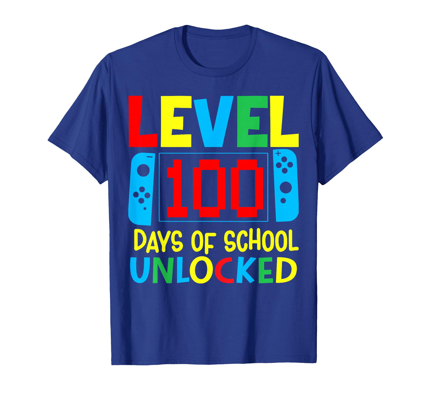 Level 100 Days of School Unlocked Funny Video Games Boy Kids T-Shirt