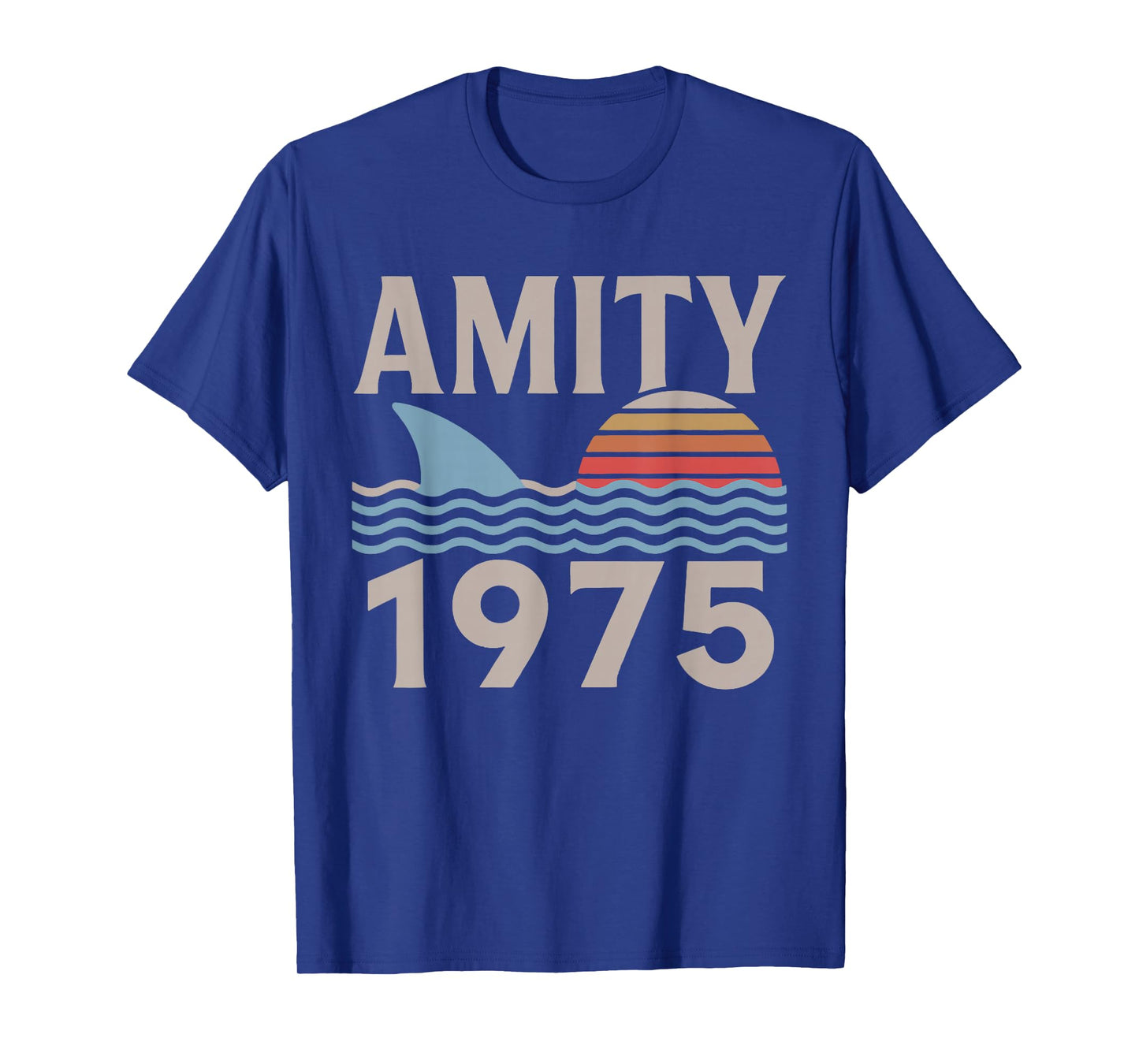 Vintage Amity 1975 Sunset Retro Sailboat Sunrise Summer T-Shirt