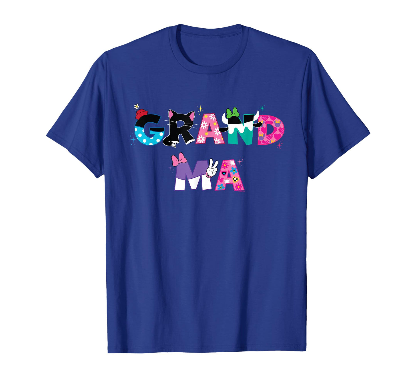 Disney Grandma Mickey Mouse and Friends Letters Family Trip T-Shirt