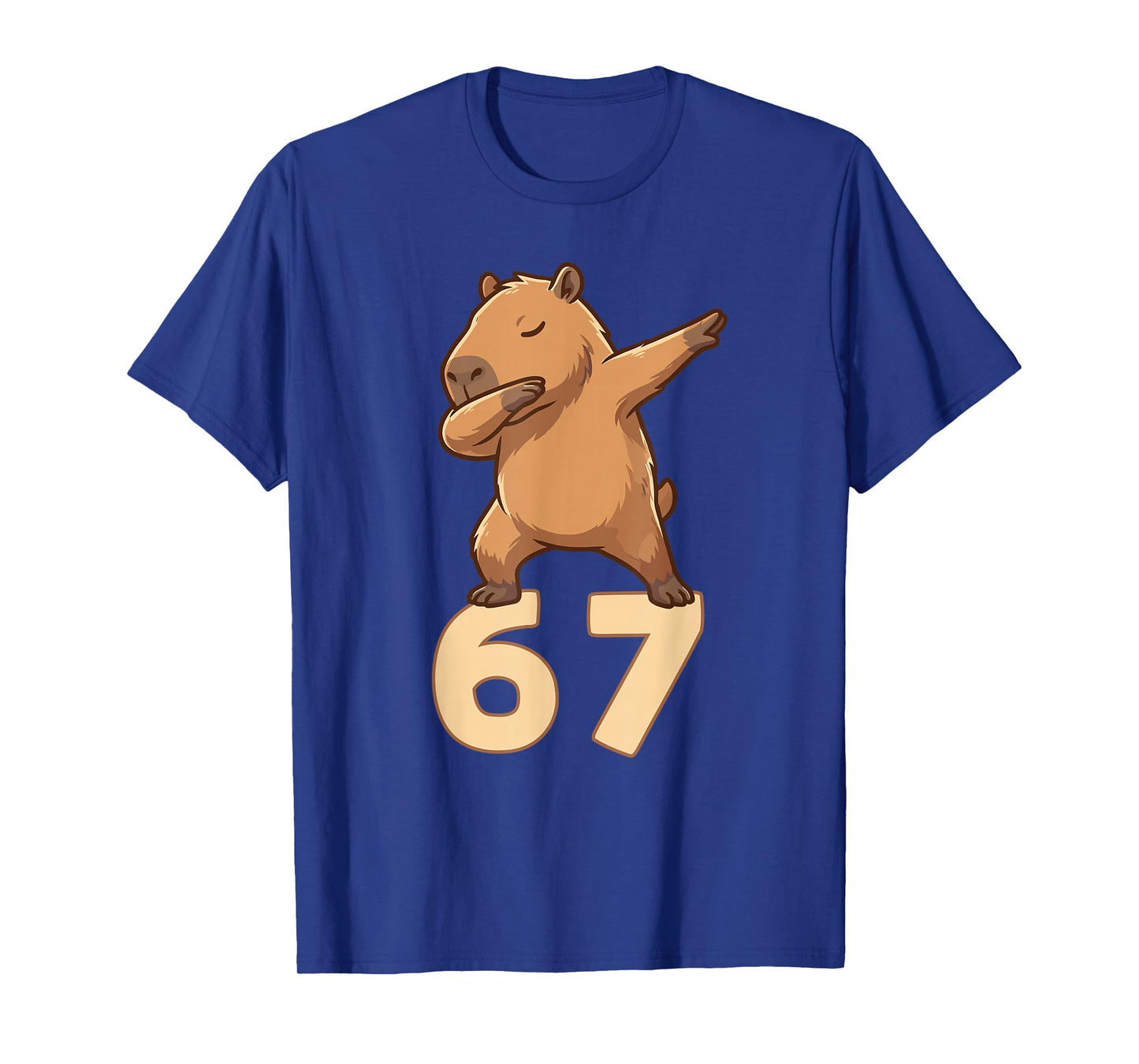 Six Seven 67 Meme Capybara Funny 67 Capybara for Kids Boys T-Shirt