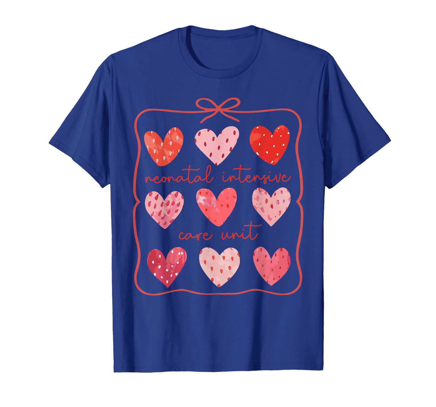NICU Nurse Valentines Day Boho Heart Love Neonatal ICU Nurse T-Shirt