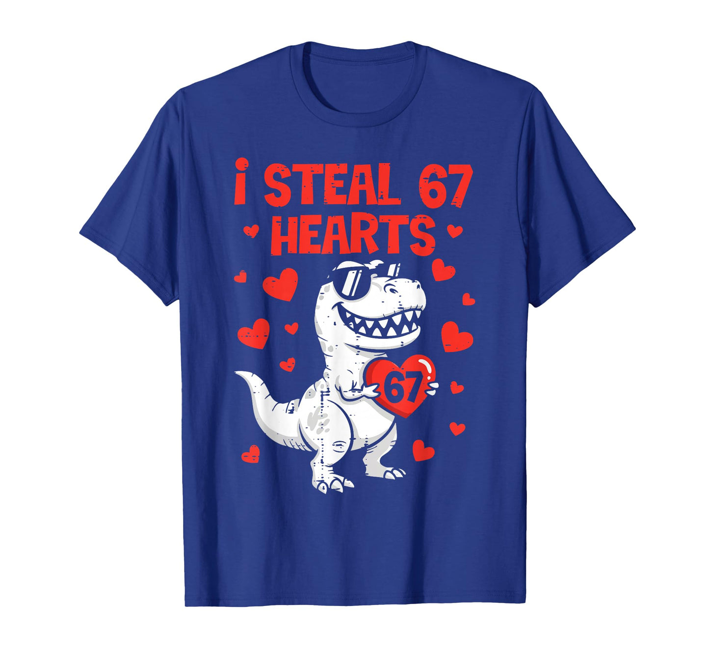 I Steal Hearts Dino Boys Dinosaur Valentines 67 Toddler Kids T-Shirt