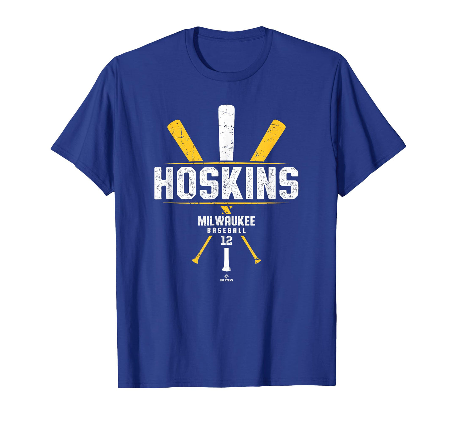 Vintage Baseball Bat Gameday Rhys Hoskins Milwaukee Baseball T-Shirt